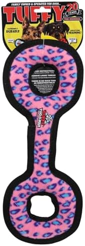 TUFFY uffy® : 2 Pack TugOWar Dog Toy: Ultra Durable Plush Toy with Multiple Layers & Reinforced Seams, Washable and Floats, Original Construction