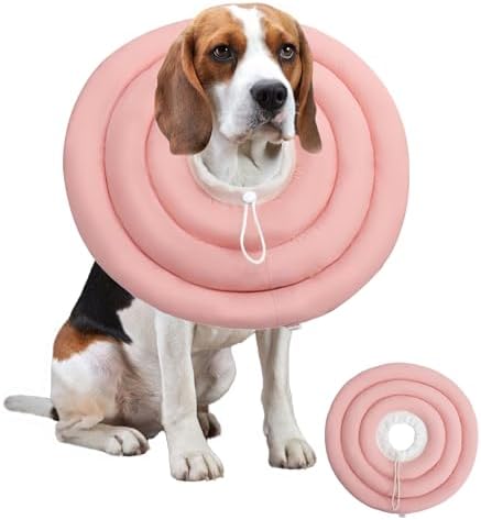 Soft Dog Cones, Recovery Dog Donut Collar After Surgery-Cone of Shame Alternative, Pet Elizabethan E-Collar Anti-Bite Lick Wound Healing Adjustable for Small Large Medium Dogs, 2XL