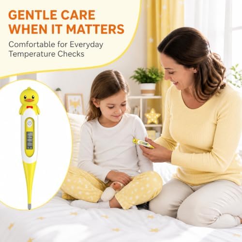 Digital Oral Thermometer Suitable for Teen and Adults,High Accuracy Duck