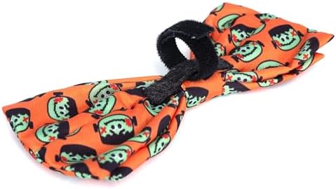 THE WORTHY DOG Halloween Patterns Pet Bow Ties for Dogs & Cats, Frank