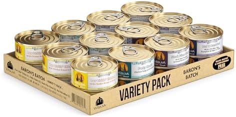 Weruva Classic Dog Food, Variety Pack, Baron's Batch, Wet Dog Food, 5.5oz Cans (Pack of 24)