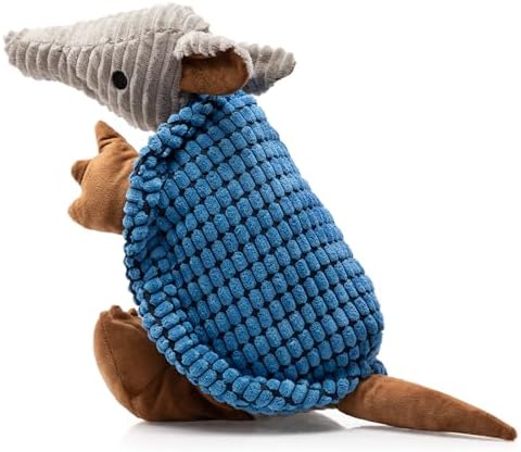 Hollypet Armadillo Squeaky Dog Toys for Medium Large Dogs, 10"