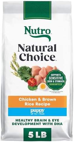 Nutro Natural Choice Puppy Dry Dog Food, Chicken & Brown Rice, 5 lb