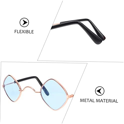 Milisten 2pcs Colorful Dog Eyeglasses for Pets Lightweight and Party Photo Props Accessories for Dogs and Puppies