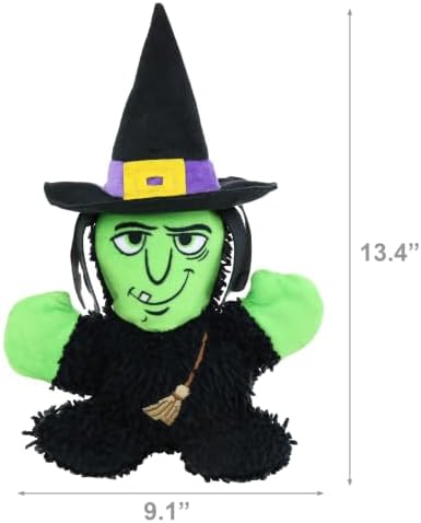 MIGHTY Tuffy Microfiber Medium Witch Ultra Durable Plush Dog Toy