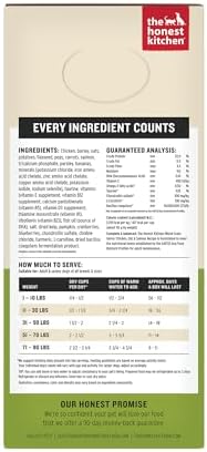 The Honest Kitchen Wholemade Whole Grain Senior Dog Food, Chicken, Oat & Salmon Recipe, Human Grade Dehydrated Dog Food, Overall Health Support for Senior Dogs, Just Add Water, 7 lb Bag Makes 28 lbs