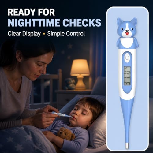 Digital Oral Thermometer Suitable for Teen and Adults,High Accuracy Dog