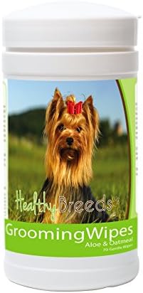 Healthy Breeds Yorkshire Terrier Grooming Wipes 70 Count