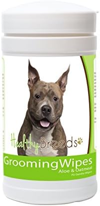Healthy Breeds American Staffordshire Terrier Grooming Wipes 70 Count