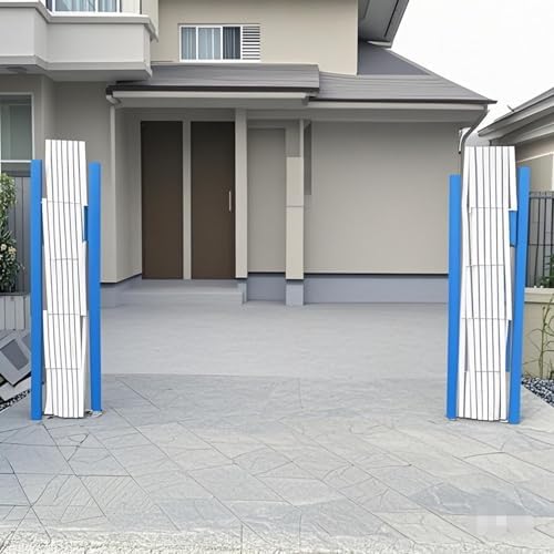 Industrial Folding Security Gate Retractable Scissor Door Barricade Traffic Control for Schools & Warehouses Portable Accordion Gate with Casters (31.5"x39.4")