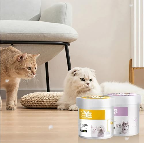 Natural Plant-Based Cleaning Wipes for Pet Eyes and Ears,200 Sheets，A+B