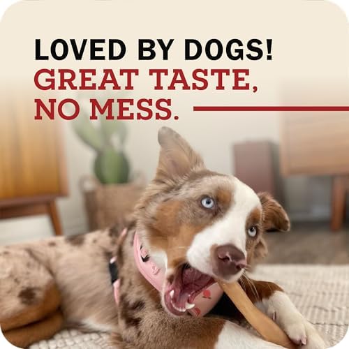 Redbarn Pet Products 100% Natural Small 6" Beef Collagen Sticks for Dogs - Long Lasting Low-Odor Alternative to Traditional Rawhide & Bully Sticks - Supports Healthy Joints, Skin, & Coat - 10 Count