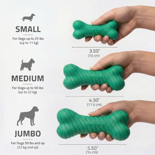 Playology Dual Layer Bone Dog Chew Toy - Jumbo, Watermelon Scent