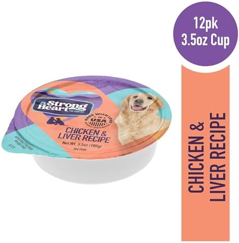 A Strong Heart Chicken & Liver Loaf Dog Food Cups, 3.5oz, 12-Pk