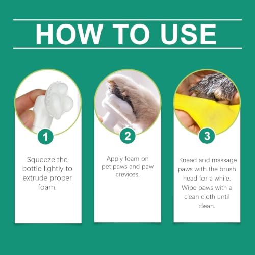 Dog Paw Cleaner Foam for Dogs & Cats, Botanical Paw Wash