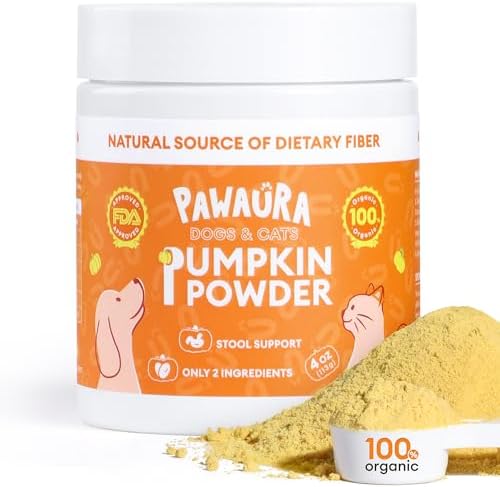 Pumpkin Powder for Dogs & Cats, 90% Organic Pumpkin with 10% Apple Pectin