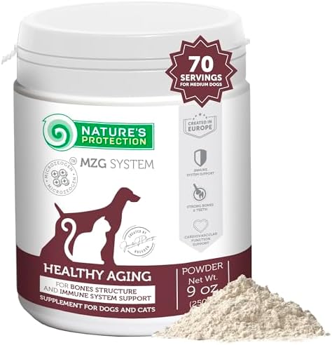 Nature's Protection Bones & Immune Supplement Powder for Senior Dogs, 9oz
