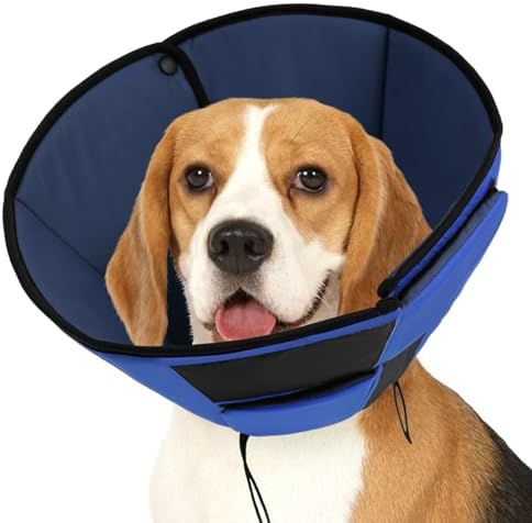 Dog Recovery Collar Cone for Medium Dogs, Adjustable Dog Cone Alternative