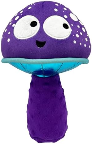 Huxley & Kent Power Plush Squeaky Dog Toy, Mellow Mushroom, Large