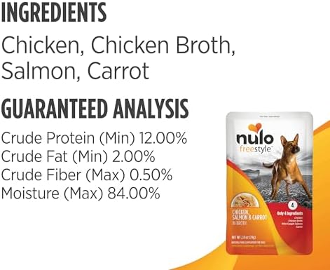 Nulo Freestyle Variety Flavor Real Meat Grain-Free Premium Puppy & Dog Food Topper, 2.8 Ounce (Pack of 6)