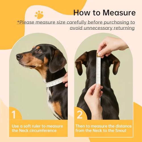 Dog Cone Collar for Surgery Recovery, Adjustable Soft Elizabethan Collar, Anti-Lick Protective Neck E-Collar for Dogs S