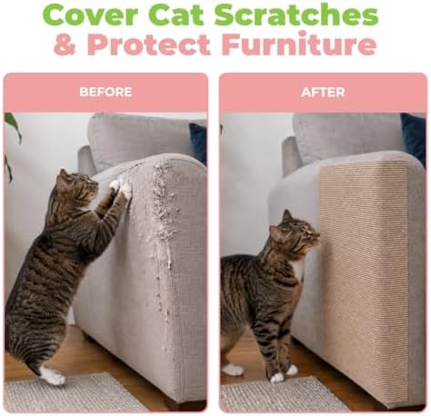 Catify Peel & Stick Cat Scratching Mat - Beige, L:78"