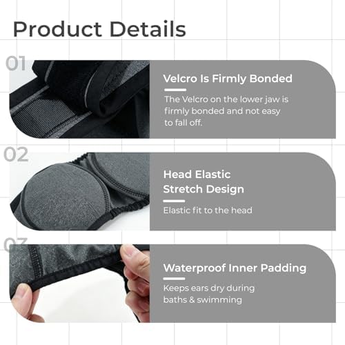 Dog Ear Covers for Bath,Dog Ear Muffs Noise Reduction Anxiety Relief