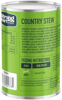 A Strong Heart Country Stew Cuts in Gravy Dog Food, 22oz, 12pk