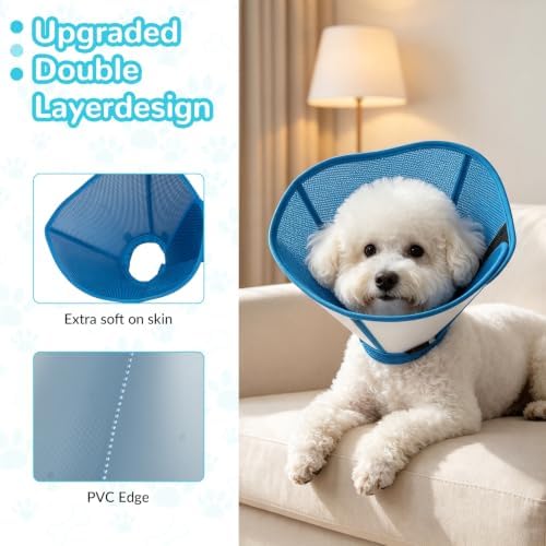 Dog Cone Collar After Surgery,Adjustable Soft Dog Cone