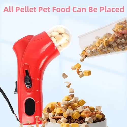 Cat Treat Launcher Gun – Interactive Pet Treat Shooter for Cats & Dogs, Handheld Cat Treat Dispenser, Pet Snack Catapult, Dog Food Launcher Toy for Training & Play (Green)