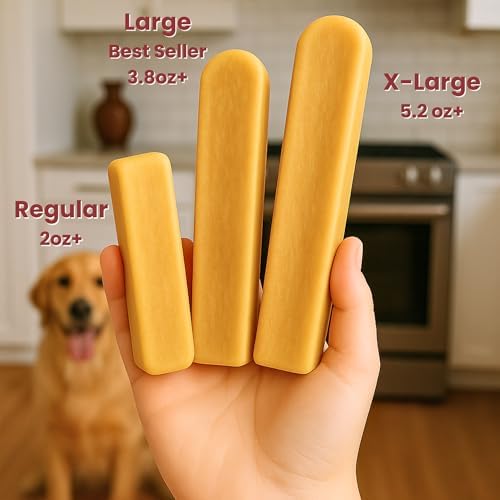 Majestic Pet Himalayan All-Natural Cheese Dog Chews - Long Lasting Dental Chew for Dogs - Healthy Pet Treats with Beneficial Ingredients (Digestive & Immune Support, Large, 1 Pack)