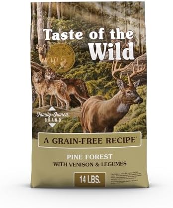 Taste of the Wild Pine Forest Dry Dog Food, Venison & Legumes, 14lb
