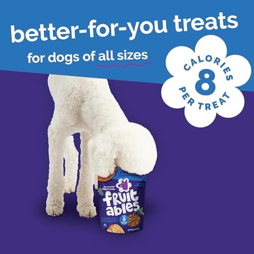 Fruitables Baked Dog Treats, Low Calorie Treats, Pumpkin & Blueberry, 7oz
