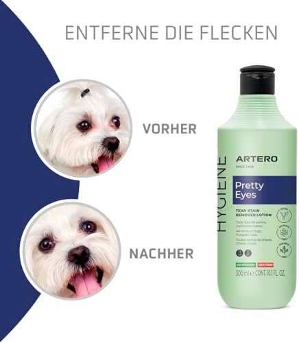 Eye Care Kit. Artero Pretty Eyes and Artero Eye Wipes. Removes tear stains and other secretions from the eye area.