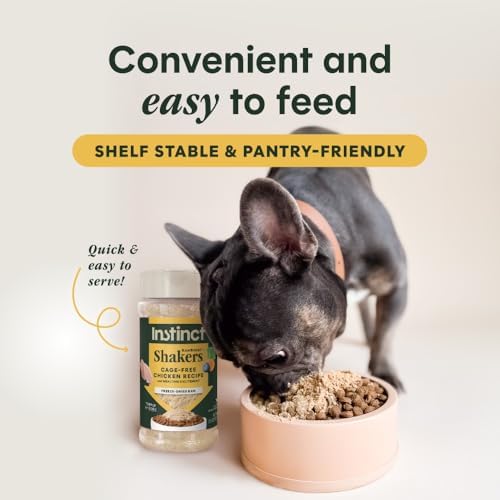Instinct Freeze Dried Shakers, Dog Food Topper, Chicken, 5.5 oz. (Pack of 2)