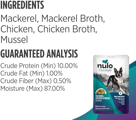 Nulo Freestyle Variety Flavor Real Meat Grain-Free Premium Puppy & Dog Food Topper, 2.8 Ounce (Pack of 6)