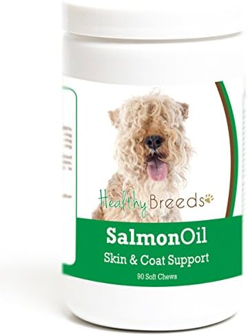 Healthy Breeds Lakeland Terrier Salmon Oil Soft Chews 90 Count, Brown