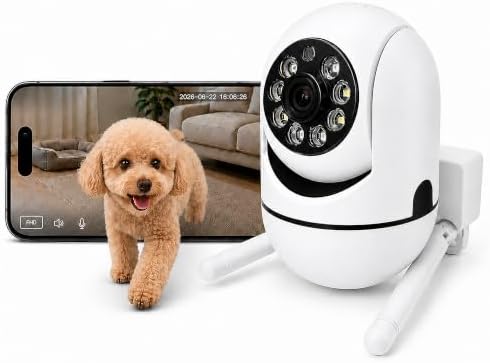 Pet Camera Indoor with Phone App, Dog Camera for Home Alone Pets