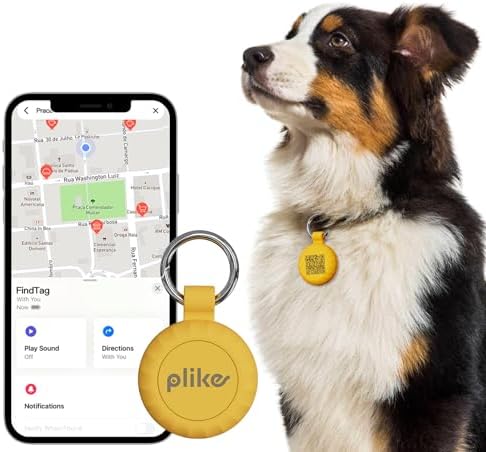 Plike Smart Pet Tracker for Apple Find My, iOS Only Dog Tag