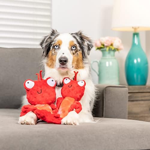 Huxley & Kent Slappies Plush Dog Toy, Claude Lobster, Small