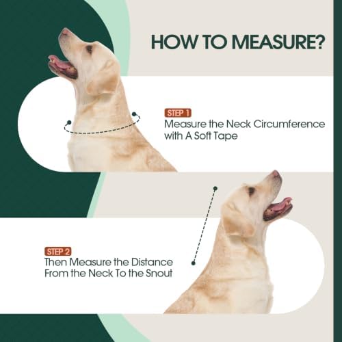 Kuoser Dog Cone Collar After Surgery, Soft Cone for Dogs to Stop Licking, S