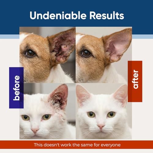 EARMYCIN Ear Infection Treatment Drops for Dogs and Cats,with 0.02% Hypochlorous Acid Soothing Dog Yeast Infection, Itchy Ear Relief-Treats Ear Infections for Dogs & Cats (0.33 fl oz)