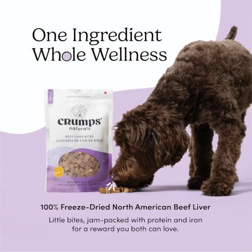 Crumps' Naturals Beef Liver Bites For Pets, 4.8-Ounce