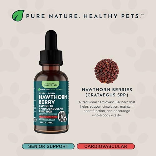 Animal Essentials Hawthorn Berry Supplement for Dogs & Cats - 1 fl Oz