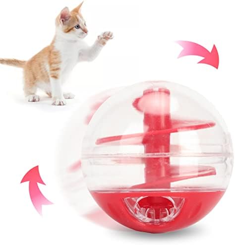 Cat Treat Dispenser Toys, Interactive Slow Feeder, Leakage Mouth Pet Slow Feeder, Cat Kitten Training, Puzzle Ball, Pet Birthday Gift