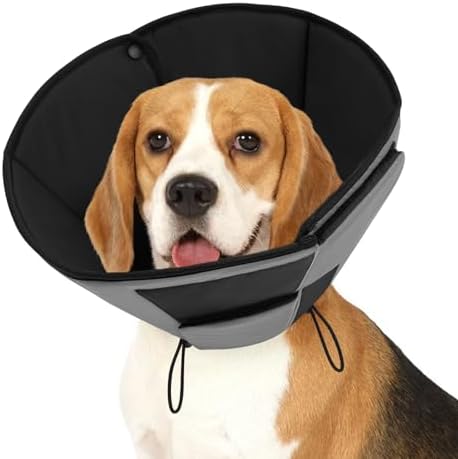 Dog Recovery Collar Cone for Medium Dogs, Adjustable Dog Cone Alternative