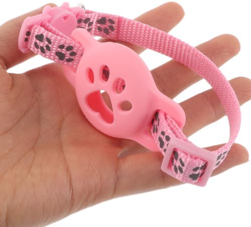 3pcs Pet Tracking Collar Holder with Bell, Reflective Cat Safety Band