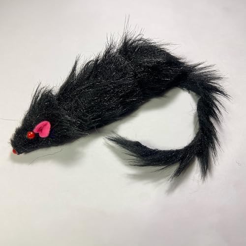 SPOT Shaggy Plush Ferret - Interactive Rattle and Catnip Fuzzy Toy for Indoor Cats and Kittens, Large Size Perfect for Pouncing, Chasing, Hunting, 11 Inches (Pack of 2)