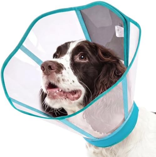 Dog Cone Collar After Surgery, Clear Recovery Collar to Stop Licking