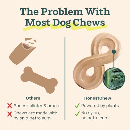 WOOF HonestChew Infinity Dog Chew Toy for Dogs Under 25 lbs
